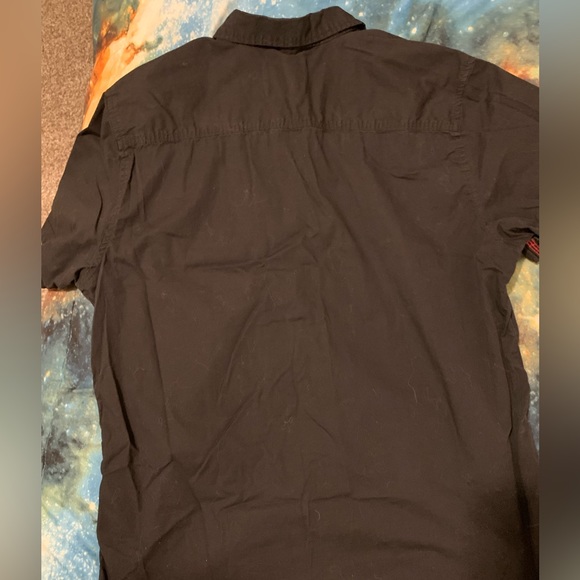 I Jeans by Buffalo black button up collar shirt - Picture 3 of 3